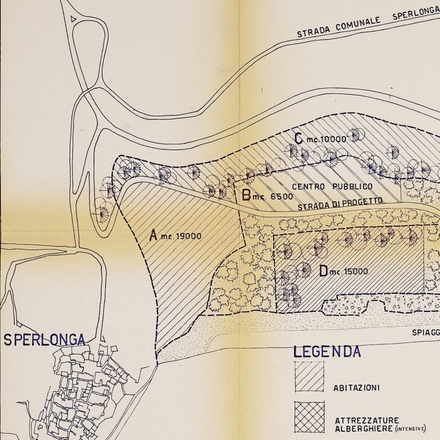 Progetto di zonizzazione paesistica della spiaggia di angolo a Sperlonga (Latina)